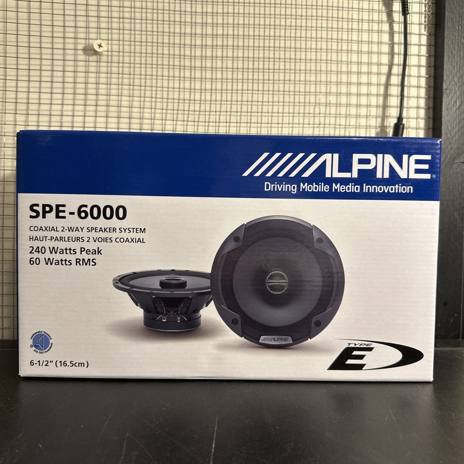 Alpine SPE-6000 2-Way 6.5-Inch Automobile Car Speakers 2 Speakers BRAND NEW