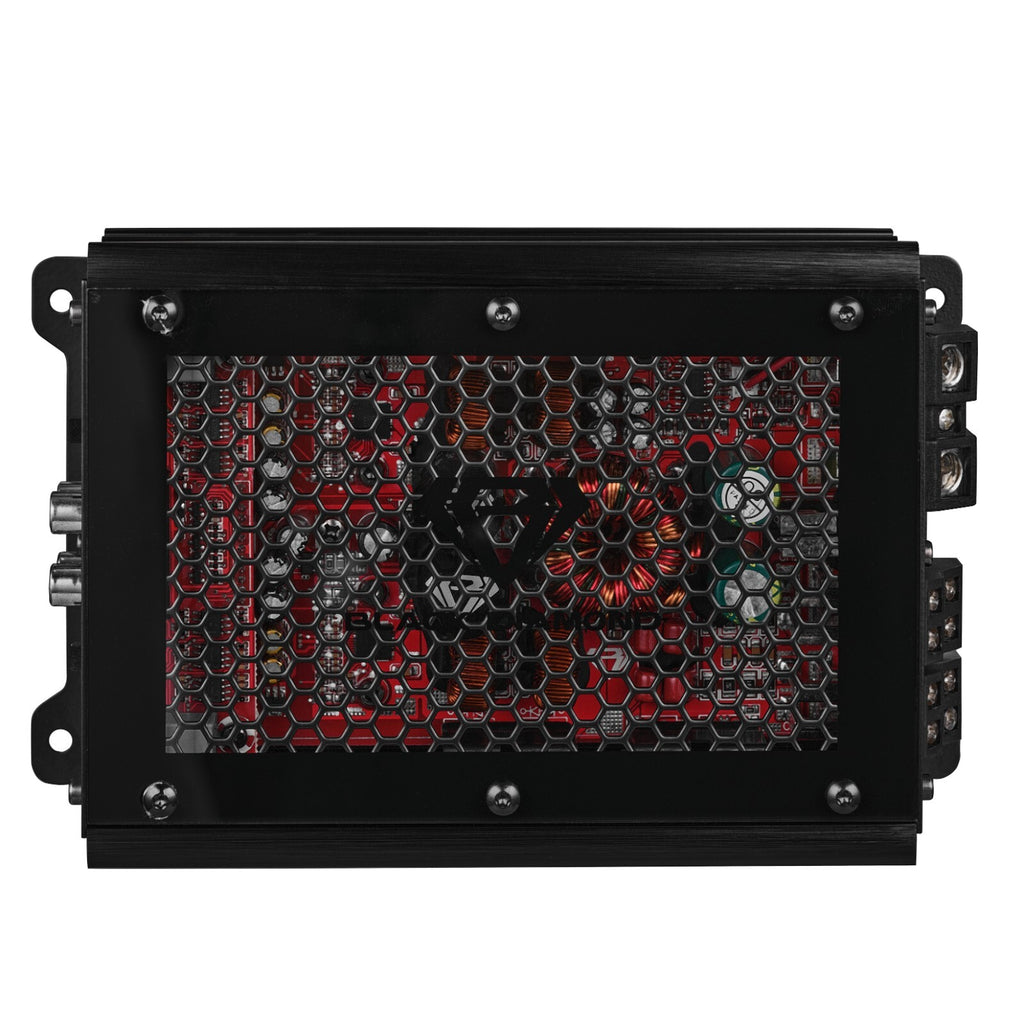 4X 6.5" Midrange Speakers with Bullet and Amplifier - Black Diamond Bundle