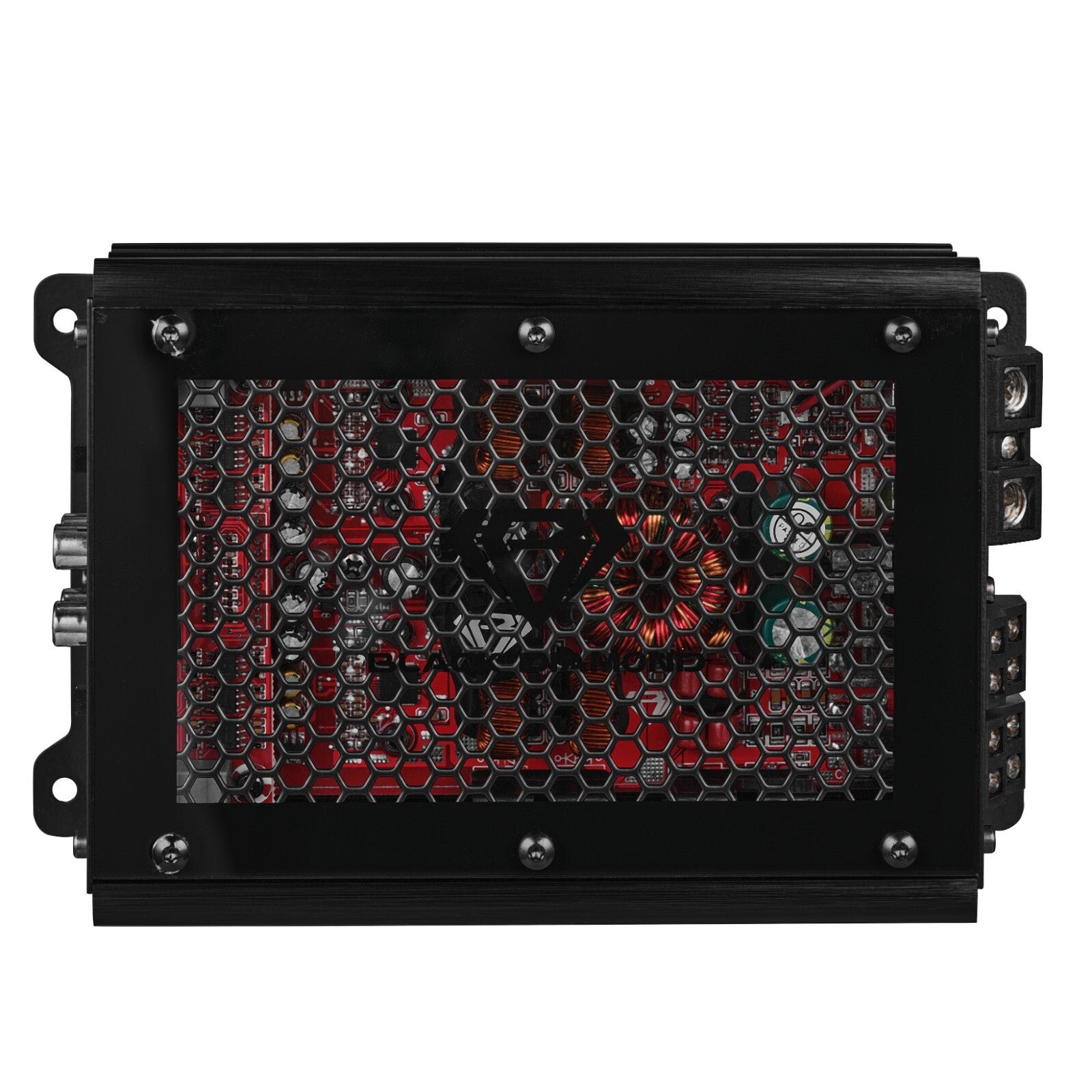 4X 6.5" Midrange Speakers with Bullet and Amplifier - Black Diamond Bundle