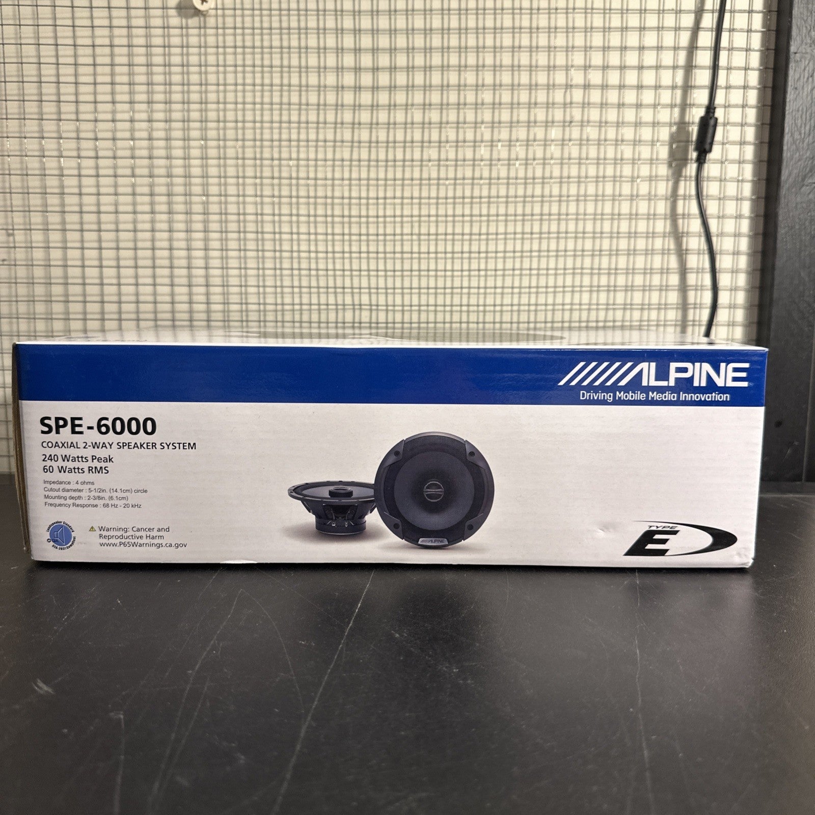 Alpine SPE-6000 2-Way 6.5-Inch Automobile Car Speakers 2 Speakers BRAND NEW