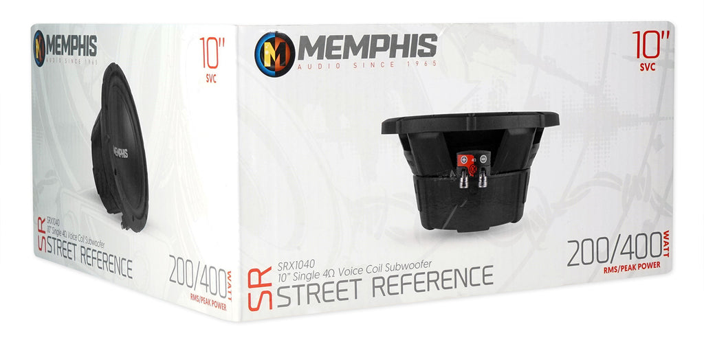 (2) Memphis Audio SRX1040 10" SRX Car Audio Subwoofers Subs 400W Peak / 200W RMS