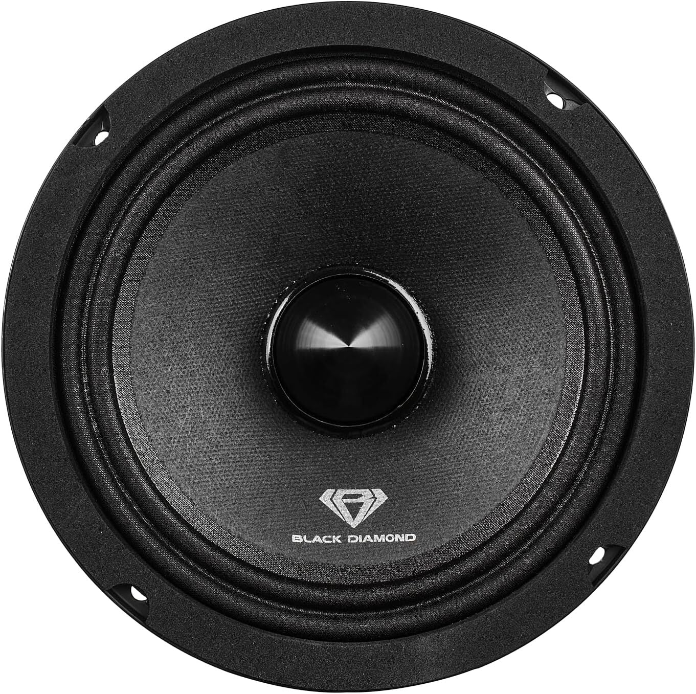 4X 6.5" Midrange Speakers with Bullet and Amplifier - Black Diamond Bundle