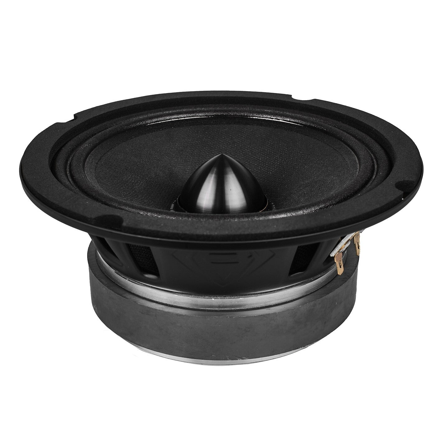 4X 6.5" Midrange Speakers with Bullet and Amplifier - Black Diamond Bundle