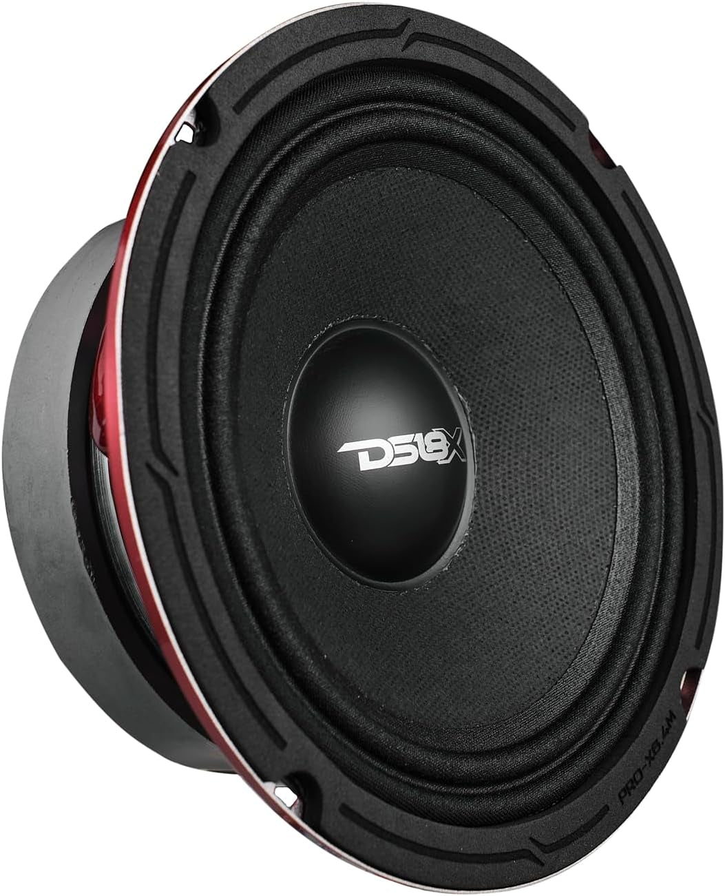 PRO-X5.4BM Loudspeaker - 5.25", Midrange, Red Aluminum Bullet, 300W Max, 150W RMS, 4 Ohms - Premium Quality Audio Door Speakers for Car or Truck Stereo Sound System (1 Speaker)
