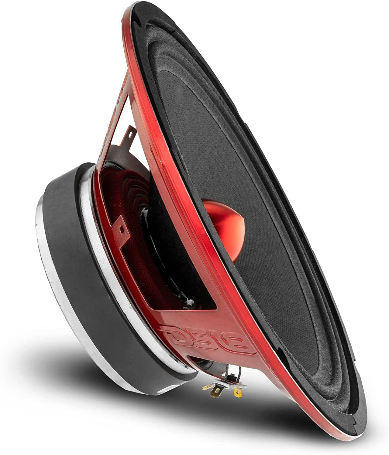 PRO-X5.4BM Loudspeaker - 5.25", Midrange, Red Aluminum Bullet, 300W Max, 150W RMS, 4 Ohms - Premium Quality Audio Door Speakers for Car or Truck Stereo Sound System (1 Speaker)