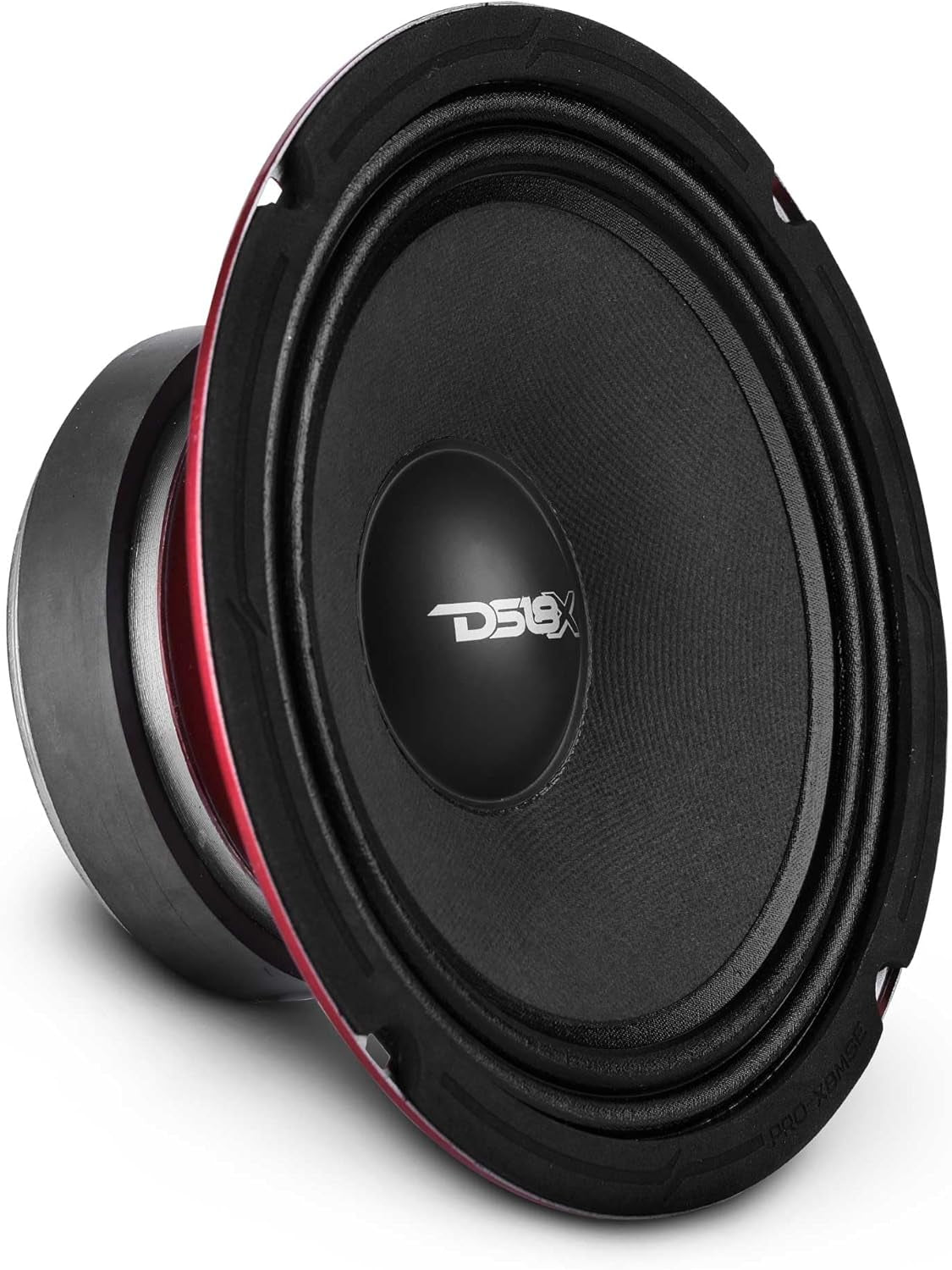PRO-X5.4BM Loudspeaker - 5.25", Midrange, Red Aluminum Bullet, 300W Max, 150W RMS, 4 Ohms - Premium Quality Audio Door Speakers for Car or Truck Stereo Sound System (1 Speaker)