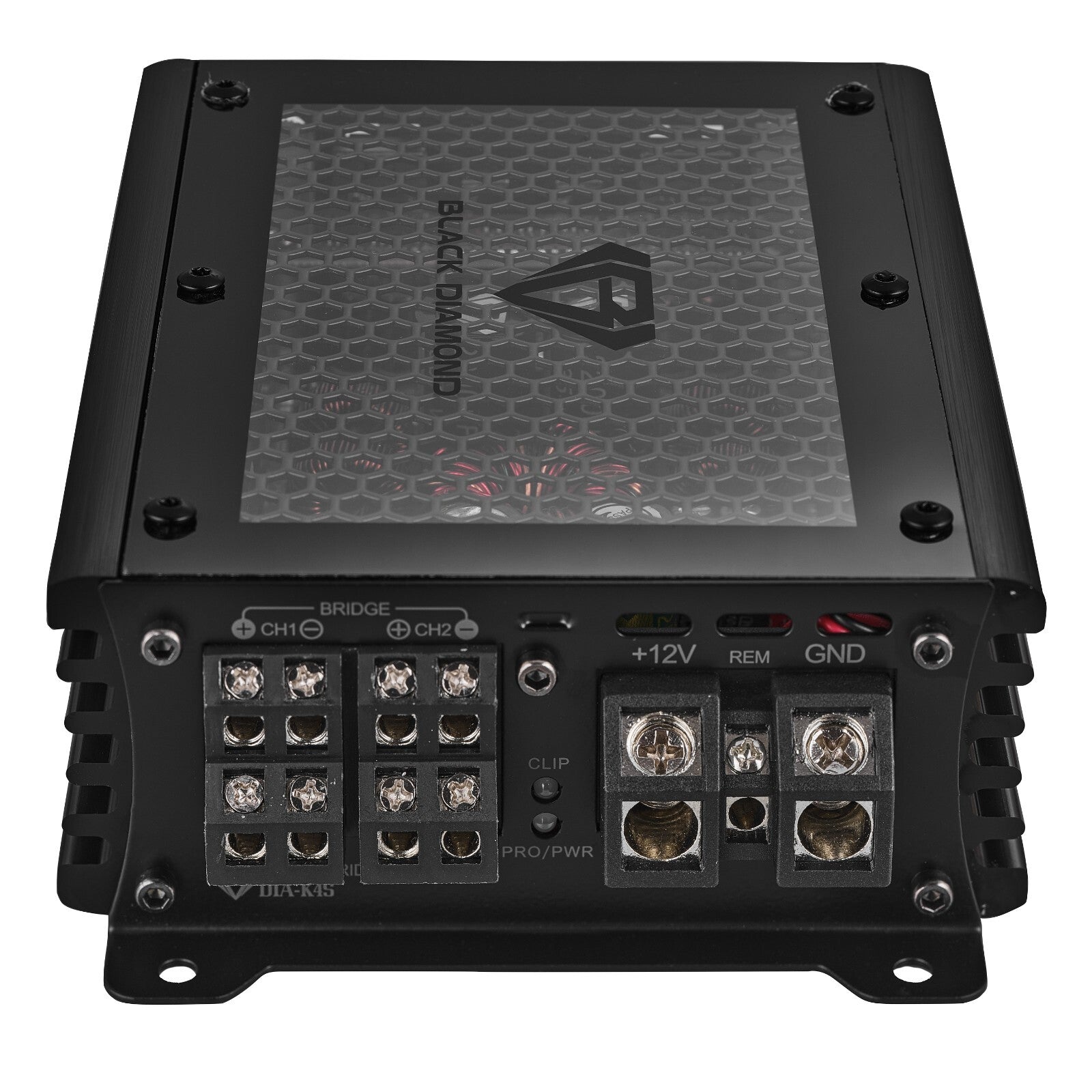 4X 6.5" Midrange Speakers with Bullet and Amplifier - Black Diamond Bundle