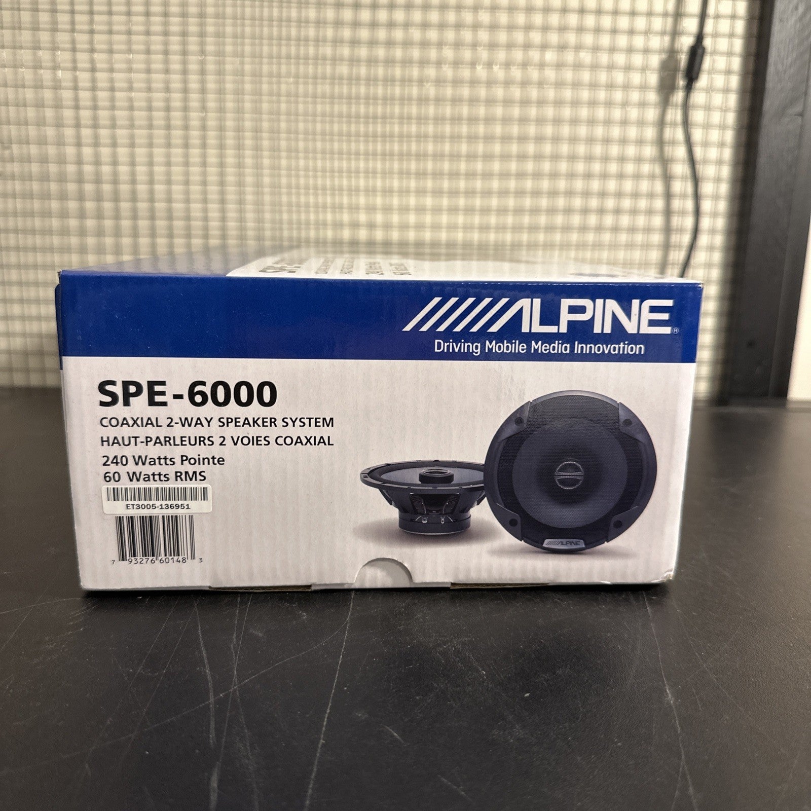 Alpine SPE-6000 2-Way 6.5-Inch Automobile Car Speakers 2 Speakers BRAND NEW