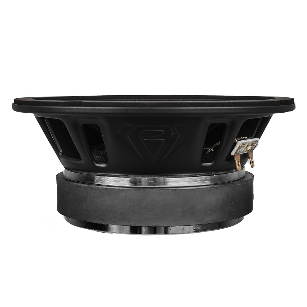 4X 6.5" Midrange Speakers with Bullet and Amplifier - Black Diamond Bundle