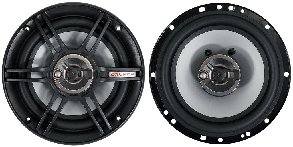 (4) Crunch CS653 6.5" Car Audio 3-Way Speakers 300 Watts Max 6 1/2" Inch