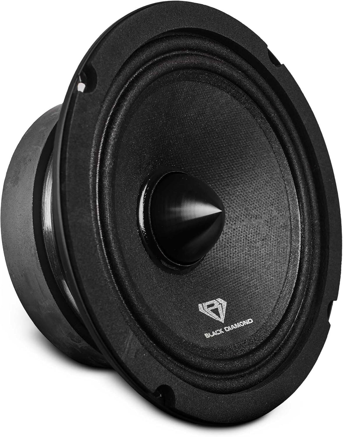 4X 6.5" Midrange Speakers with Bullet and Amplifier - Black Diamond Bundle